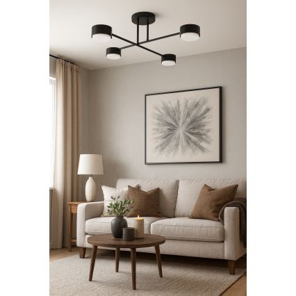 Brilagi - Plafonski luster MONO 4xGX53/12W/230V crna