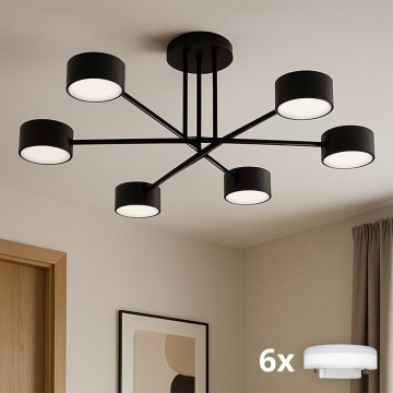 Brilagi - Plafonski luster MONO 6xGX53/12W/230V crna