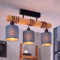 BRILAGI - Plafonski luster NUBILA 3xE27/60W/230V borovica/tamno plava