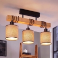 BRILAGI - Plafonski luster NUBILA 3xE27/60W/230V borovina/braon
