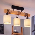 BRILAGI - Plafonski luster NUBILA 3xE27/60W/230V borovina/krem