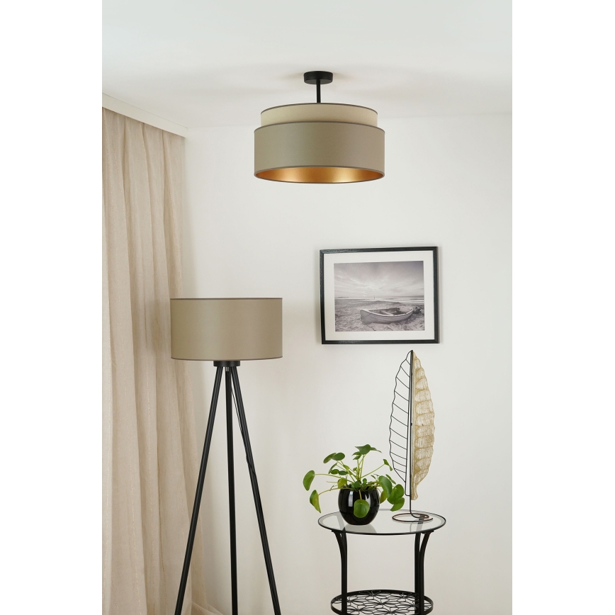 BRILAGI - Plafonski luster OREGON VEGE 1xE27/15W/230V prečnik 45 cm siva