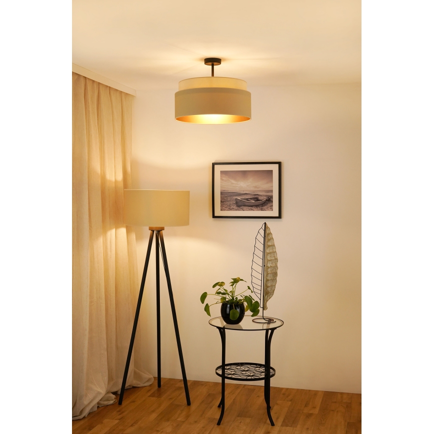 Brilagi - Plafonski luster OREGON VEGE 1xE27/15W/230V Ø 45 cm bež