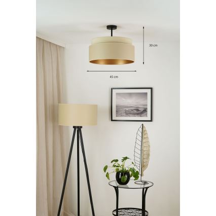 Brilagi - Plafonski luster OREGON VEGE 1xE27/15W/230V Ø 45 cm bež