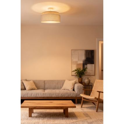 BRILAGI - Plafonski luster PADOVA 1xE27/60W/230V, prečnik 40 cm, bež