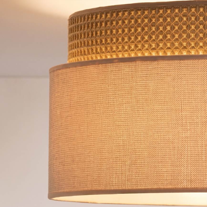 BRILAGI - Plafonski luster PADOVA 1xE27/60W/230V, prečnik 40 cm, bež