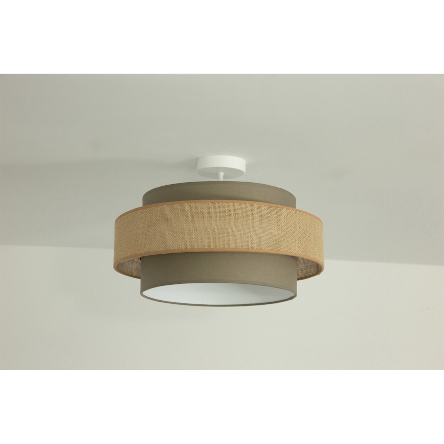Brilagi - Plafonski luster RESNA 1xE27/60W/230V, prečnik 40 cm, braon/bež
