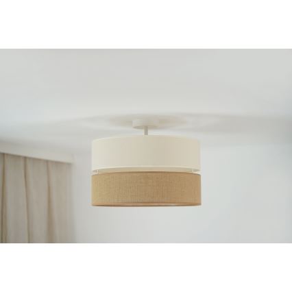 Brilagi - Plafonski luster ROYAL YUTE 1xE27/15W/230V prečnik 40 cm bež/krem