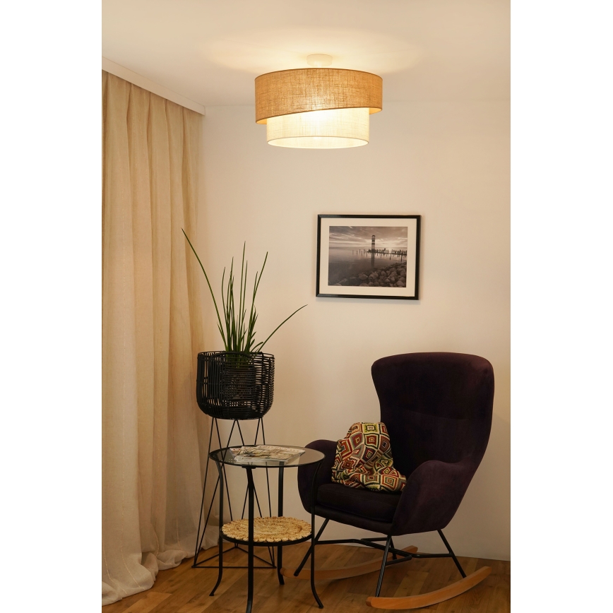 Brilagi - Plafonski luster SHINE 1xE27/15W/230V prečnik 50 cm bež/krem
