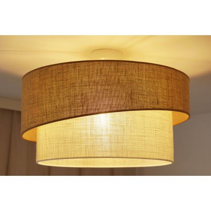 Brilagi - Plafonski luster SHINE 1xE27/15W/230V prečnik 50 cm bež/krem