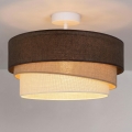Brilagi - Plafonski luster TRIO 1xE27/60W/230V prečnik 40 cm braon/bež/bela