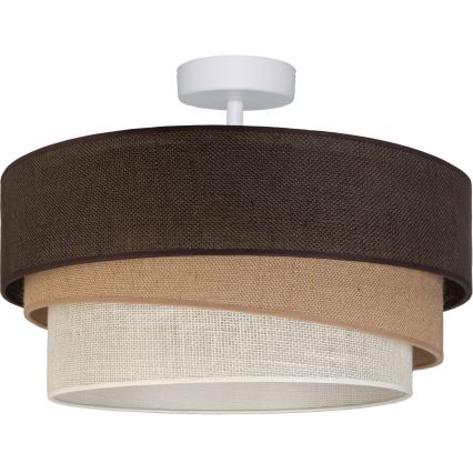 Brilagi - Plafonski luster TRIO 1xE27/60W/230V prečnik 40 cm braon/bež/bela