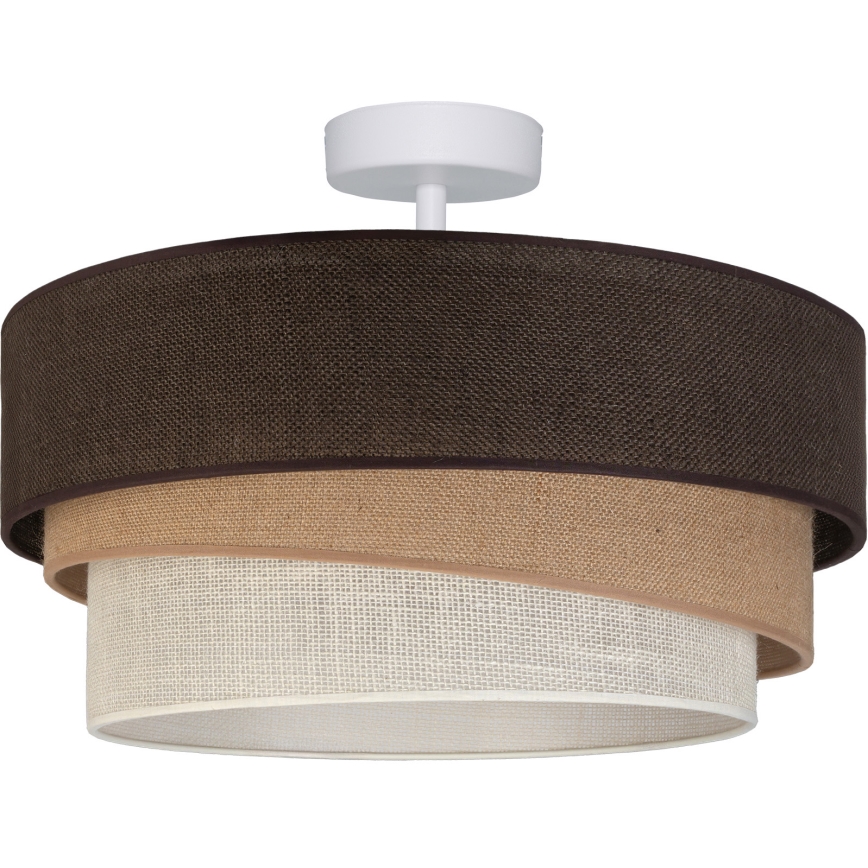 Brilagi - Plafonski luster TRIO 1xE27/60W/230V prečnik 40 cm braon/bež/bela