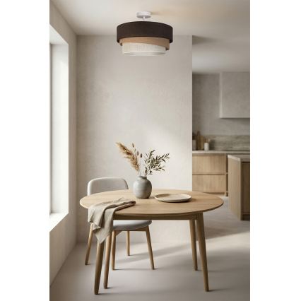 Brilagi - Plafonski luster TRIO 1xE27/60W/230V prečnik 40 cm braon/bež/bela