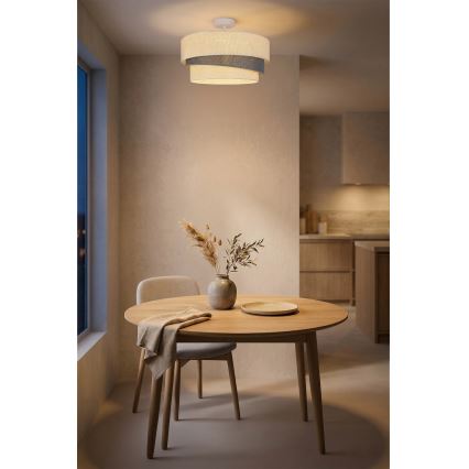 Brilagi - Plafonski luster TRIO 1xE27/60W/230V prečnik 40 cm krem/siva