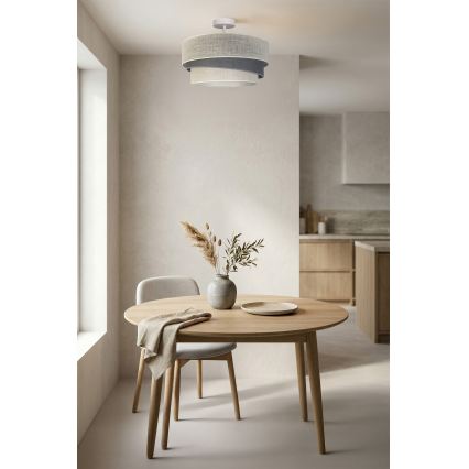 Brilagi - Plafonski luster TRIO 1xE27/60W/230V prečnik 40 cm krem/siva