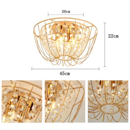 Brilagi - Plafonski luster VASTERAS 4xE14/40W/230V prečnik 45 cm