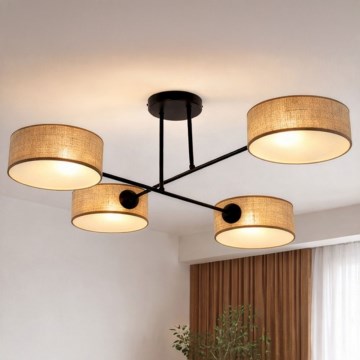 Brilagi - Plafonski luster VIRGO 4xE14/40W/230V bež/crna