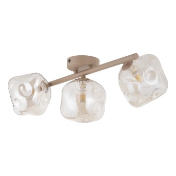 Brilagi - Plafonski luster VULCANO 3xG9/8W/230V bež/zadimljena bež