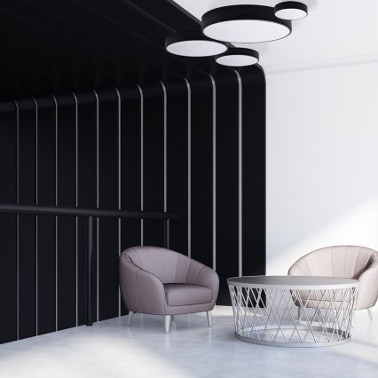 Brilagi - Plafonsko kupatilsko svetlo CLARE 2xE27/24W/230V prečnik 30 cm crno IP54