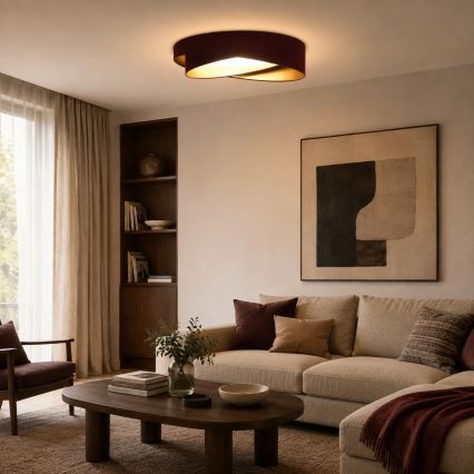 BRILAGI - LED Plafonsko svetlo VELVET TWIST LED/24W/230V 4000K prečnik 55 cm braon/zlatna