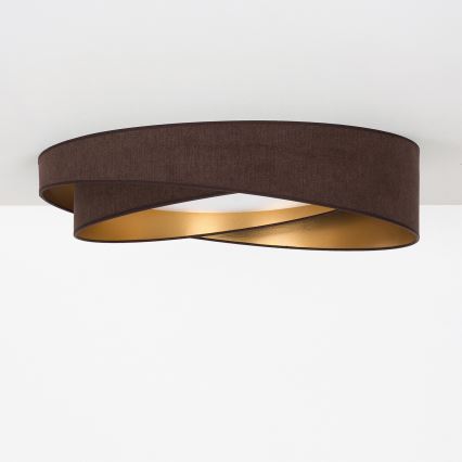 BRILAGI - LED Plafonsko svetlo VELVET TWIST LED/24W/230V 4000K prečnik 55 cm braon/zlatna