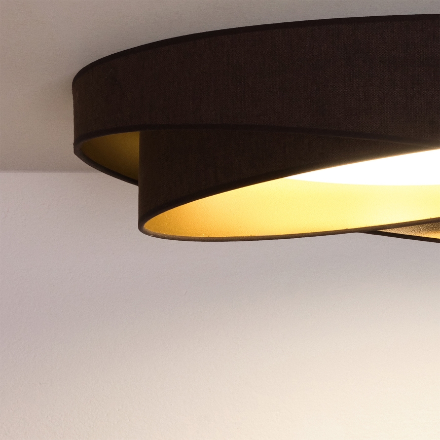 BRILAGI - LED Plafonsko svetlo VELVET TWIST LED/24W/230V 4000K prečnik 55 cm braon/zlatna