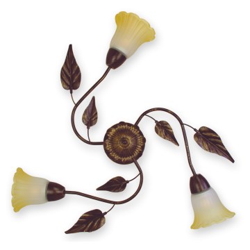 BRILAGI - Plafonsko svetlo BLOSSOM 3xE27/40W/230V prečnik 75 cm patina/mesing