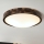 Brilagi - Plafonsko svetlo CARVALHO SLIM SMOKEY 2xE27/60W/230V hrast pr. 37,5 cm