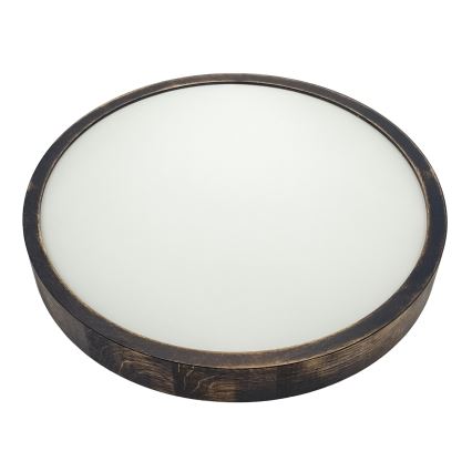 Brilagi - Plafonsko svetlo CARVALHO SLIM SMOKEY 2xE27/60W/230V hrast pr. 37,5 cm