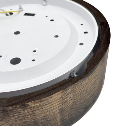 Brilagi - Plafonsko svetlo CARVALHO SMOKEY 1xE27/60W/230V hrast, prečnik 27,5 cm