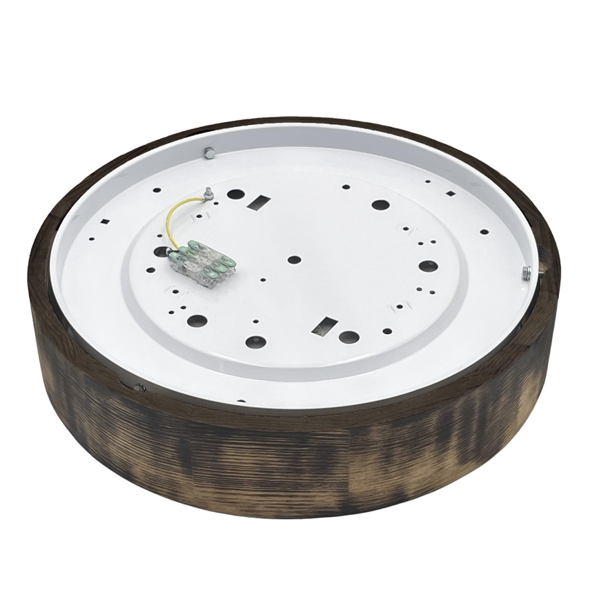 Brilagi - Plafonsko svetlo CARVALHO SMOKEY 2xE27/60W/230V hrast prečnik 37,5 cm