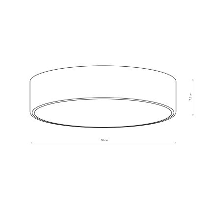 Brilagi - Plafonsko svetlo CLARE 2xE27/24W/230V Ø 30 cm braon