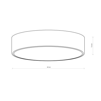 Brilagi - Plafonsko svetlo CLARE 3xE27/24W/230V prečnik 40 cm ružičasto