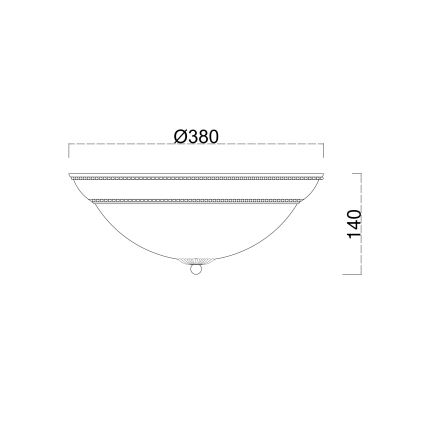 Brilagi - Plafonsko svetlo CLASSIC 3xE27/60W/230V, u bronzanoj boji