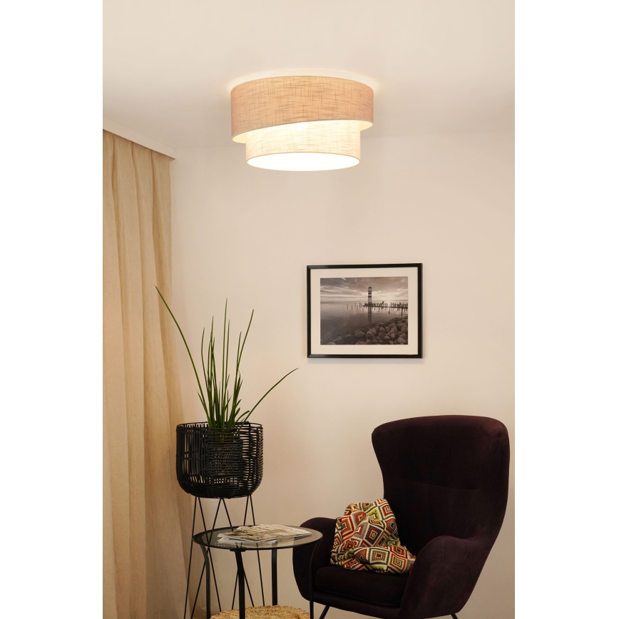 Brilagi - Plafonsko svetlo DOVER SHINE 1xE27/15W/230V prečnik 50 cm siva/krem