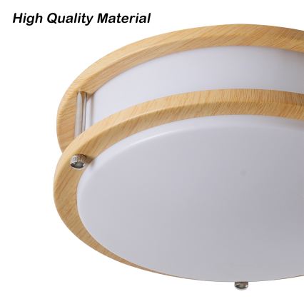 Brilagi - Plafonsko svetlo ELARO 2xE27/40W/230V prečnik 26 cm drveni dekor