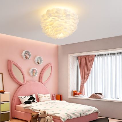 BRILAGI - Plafonsko svetlo FEATHER 3xE27/40W/230V prečnik 40 cm belo
