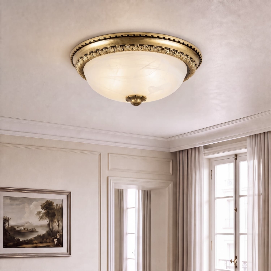 BRILAGI - Plafonsko svetlo FRESCO 2xE27/40W/230V prečnik 30 cm mesing