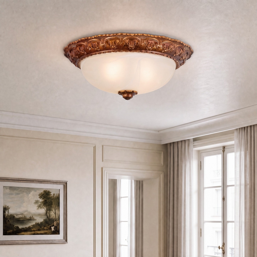 BRILAGI - Plafonsko svetlo FRESCO 2xE27/40W/230V prečnik 30 cm zlatno