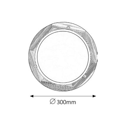 Brilagi - Plafonsko svetlo ORBIS 1xE27/60W/230V prečnik 30 cm borovina