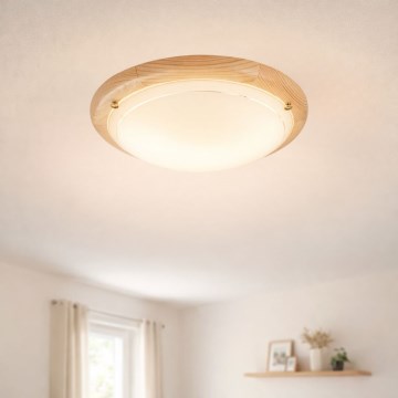 Brilagi - Plafonsko svetlo ORBIS 2xE27/60W/230V prečnik 38 cm borovina