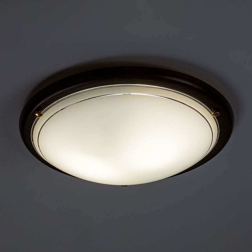 Brilagi - Plafonsko svetlo ORBIS 2xE27/60W/230V, prečnik 38 cm, od borovine