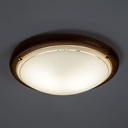 Brilagi - Plafonsko svetlo ORBIS 2xE27/60W/230V Ø 38 cm borovina