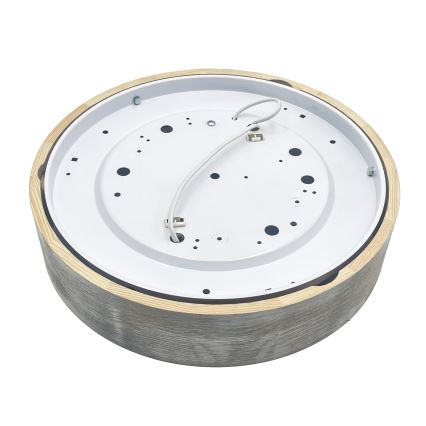 Brilagi - Plafonsko svetlo PINO 2xE27/15W/230V borovina/srebrna prečnik 37,5 cm