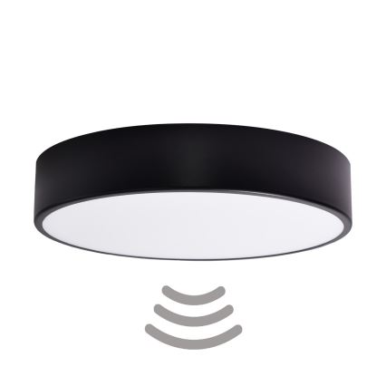 Brilagi - Plafonsko svetlo sa senzorom CLARE 3xE27/40W/230V prečnik 40 cm crno