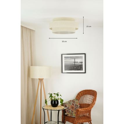 Brilagi - Plafonsko svetlo SPACE YUTE LED/12W/230V prečnik 50 cm 3000K/4000K/6400K krem