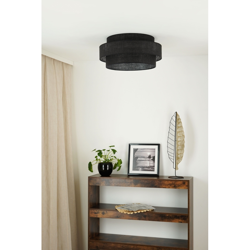 BRILAGI - Plafonska lampa SPACE YUTE LED/12W/230V Ø 50 cm 3000K/4000K/6400K crna
