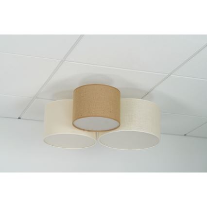Brilagi - Plafonska svetiljka SPIDER 3xE27/15W/230V 60x70 cm bež/krem