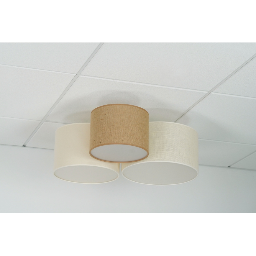 Brilagi - Plafonska svetiljka SPIDER 3xE27/15W/230V 60x70 cm bež/krem